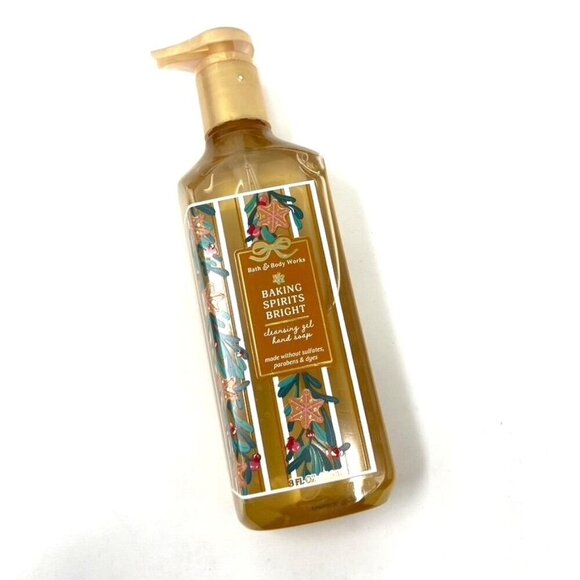 Bath & Body Works Baking Spirits Bright Cleansing Gel Hand Soap 8 Fl Oz - Picture 1 of 6